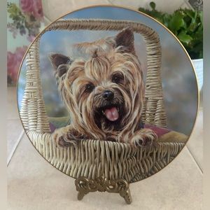 Danbury Mint “CARRY ME HOME” YORKIE plate